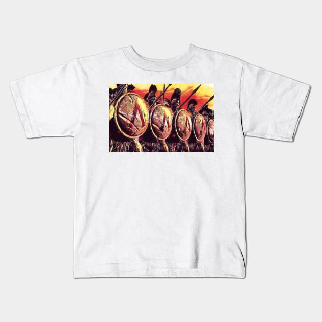 Spartan Army Kids T-Shirt by ErianAndre